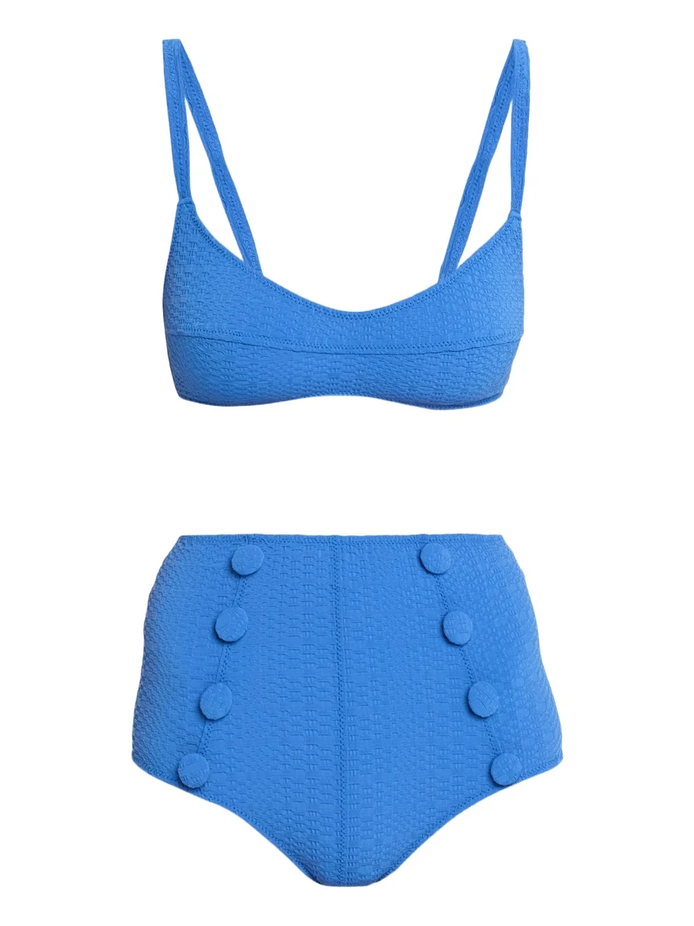 Lisa Marie Fernandez Balconette High-Waist Two-Piece Swimsuit