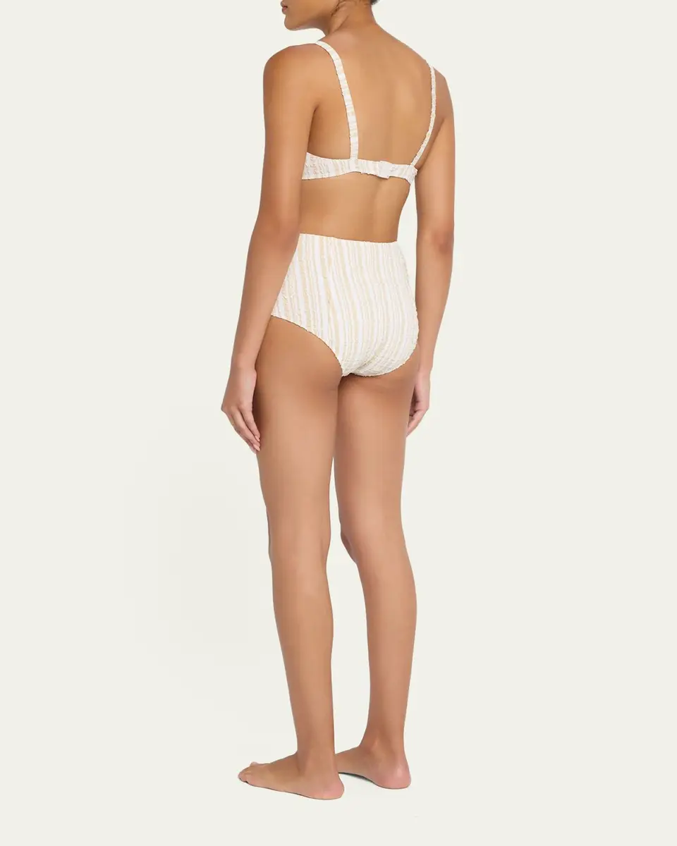 Lisa Marie Fernandez Balconette High-Waist Two-Piece Swimsuit | Thumbnail 3 Lisa Marie Fernandez Balconette High-Waist Two-Piece Swimsuit | Thumbnail 3