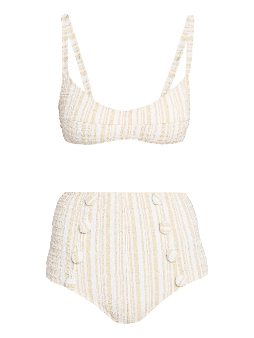 Lisa Marie Fernandez Balconette High-Waist Two-Piece Swimsuit