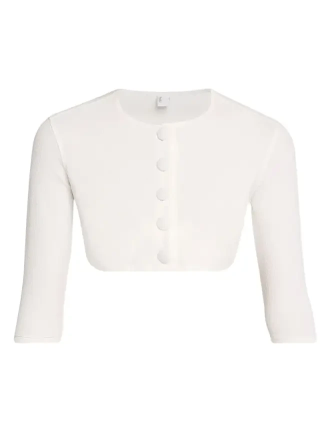 Crepe Cropped Cardigan Crepe Cropped Cardigan