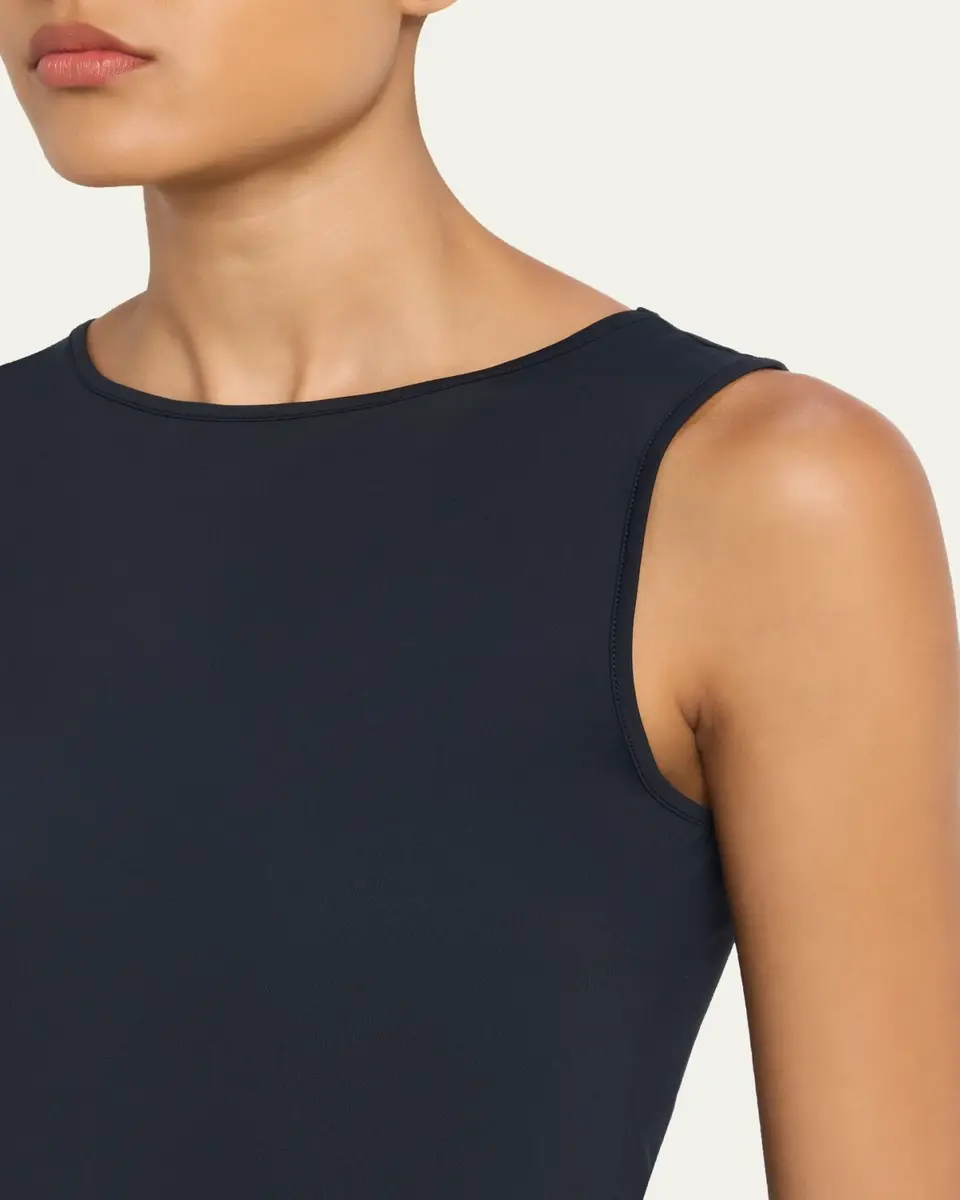 MAJESTIC FILATURES Bateau-Neck Stretch Jersey Tank Top | Thumbnail 5 MAJESTIC FILATURES Bateau-Neck Stretch Jersey Tank Top | Thumbnail 5