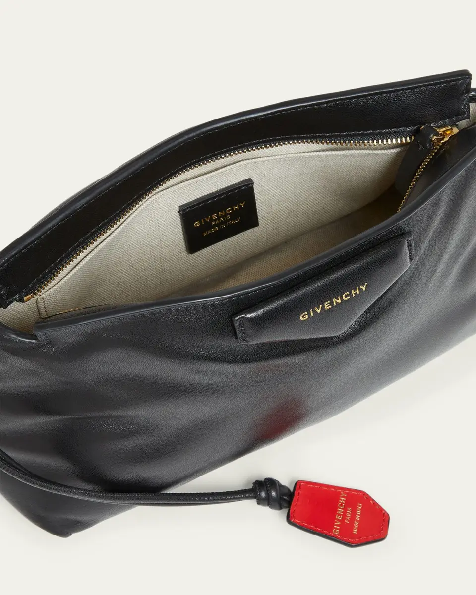 Givenchy Antigona Slouchy Clutch Bag in Leather | Thumbnail 4