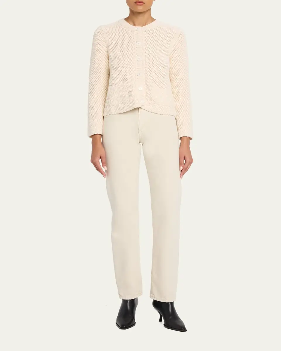 MAJESTIC FILATURES Button-Front Organic Cotton Knit Cardigan | Thumbnail 2