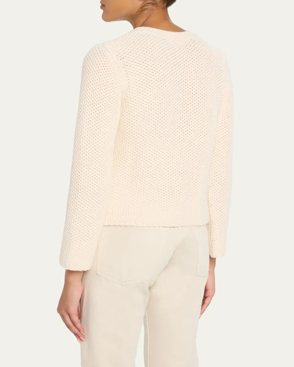 MAJESTIC FILATURES Button-Front Organic Cotton Knit Cardigan | Thumbnail 3