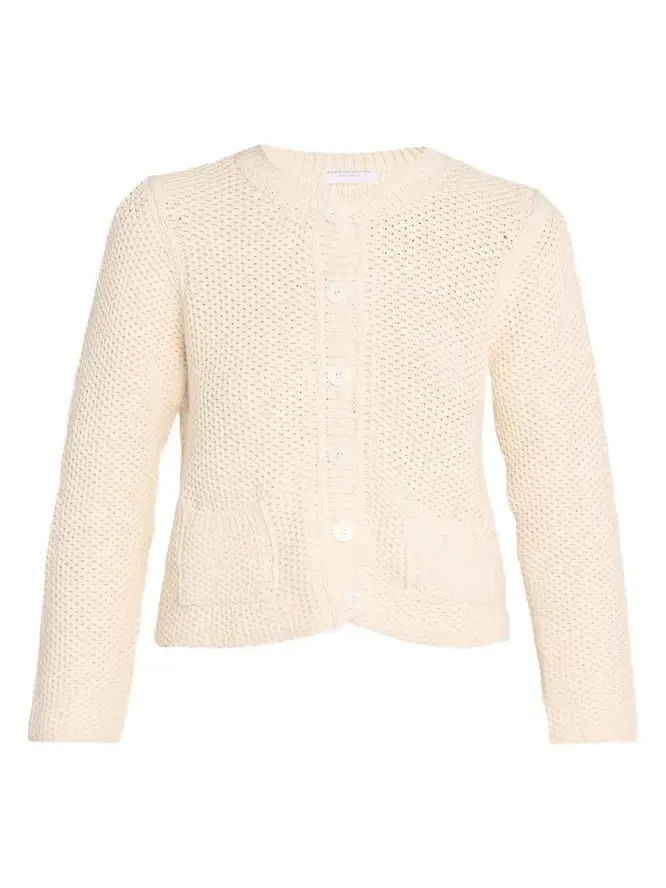 Button-Front Organic Cotton Knit Cardigan Button-Front Organic Cotton Knit Cardigan
