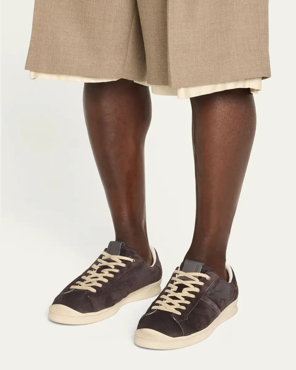 Jil Sander Men's Suede Low-Top Sneakers | Thumbnail 2