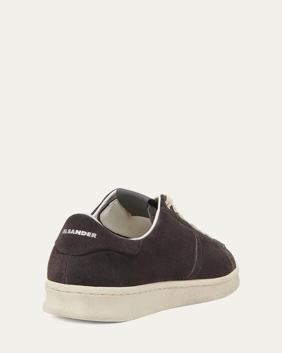 Jil Sander Men's Suede Low-Top Sneakers | Thumbnail 4