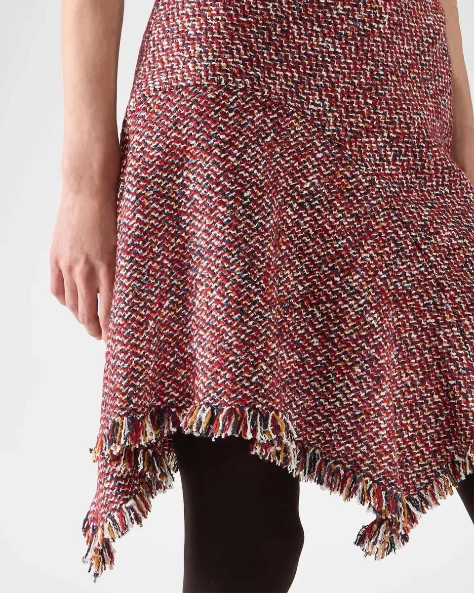 Akris punto Fringed Wool-Blend Tweed Asymmetric Skirt | Thumbnail 4 Akris punto Fringed Wool-Blend Tweed Asymmetric Skirt | Thumbnail 4
