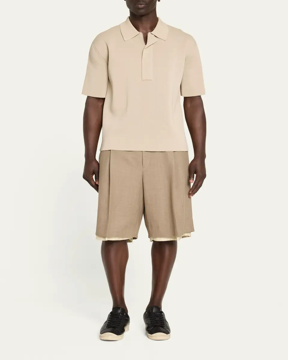 Jil Sander Men's Leather Low-Top Sneakers | Thumbnail 3