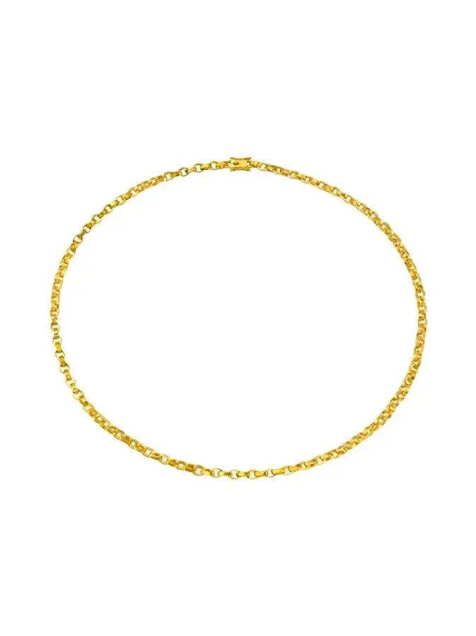 DARIUS 18K Yellow Gold Signature Chain Necklace, 17"L