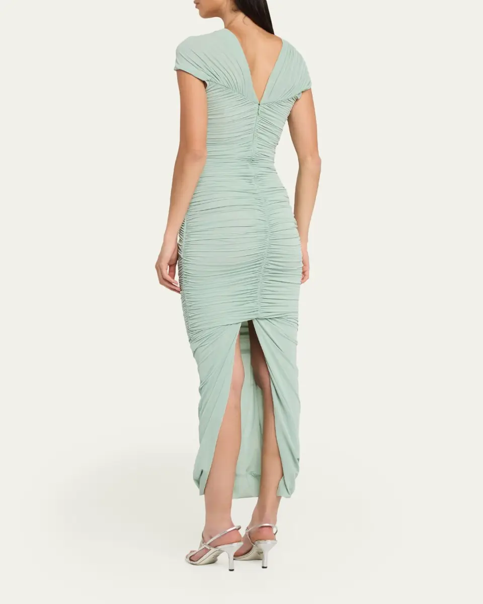 Ronny Kobo Nasha Cutout Ruched Bodycon Maxi Dress | Thumbnail 3
