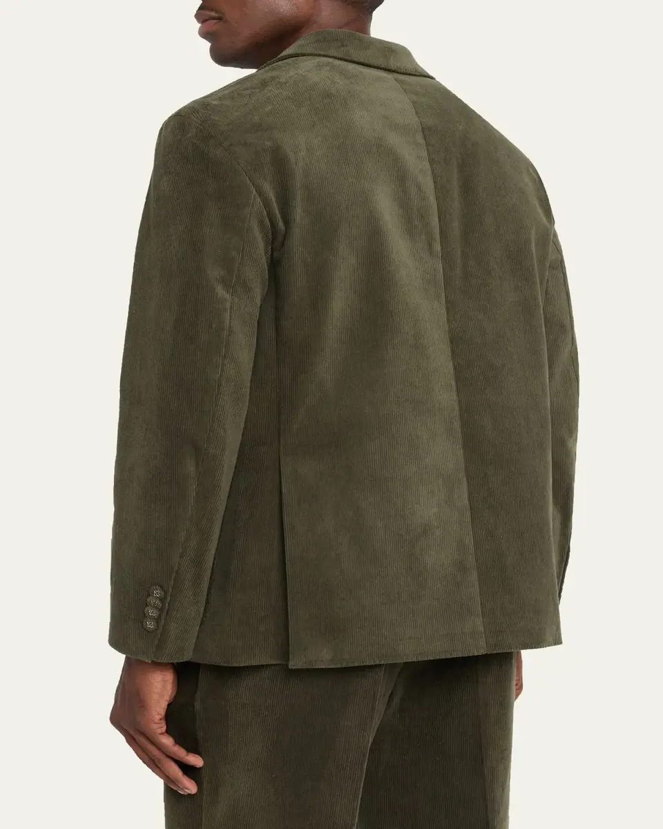 OFFICINE GÉNÉRALE Men's Michel Corduroy Single-Breasted Sport Coat | Thumbnail 3 OFFICINE GÉNÉRALE Men's Michel Corduroy Single-Breasted Sport Coat | Thumbnail 3