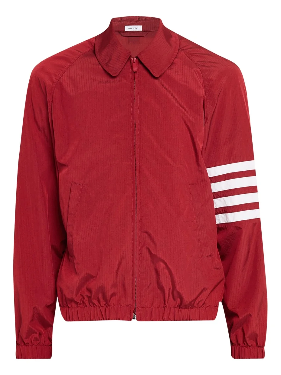 Thom Browne Men's Ripstop 4-Bar Full-Zip Jacket