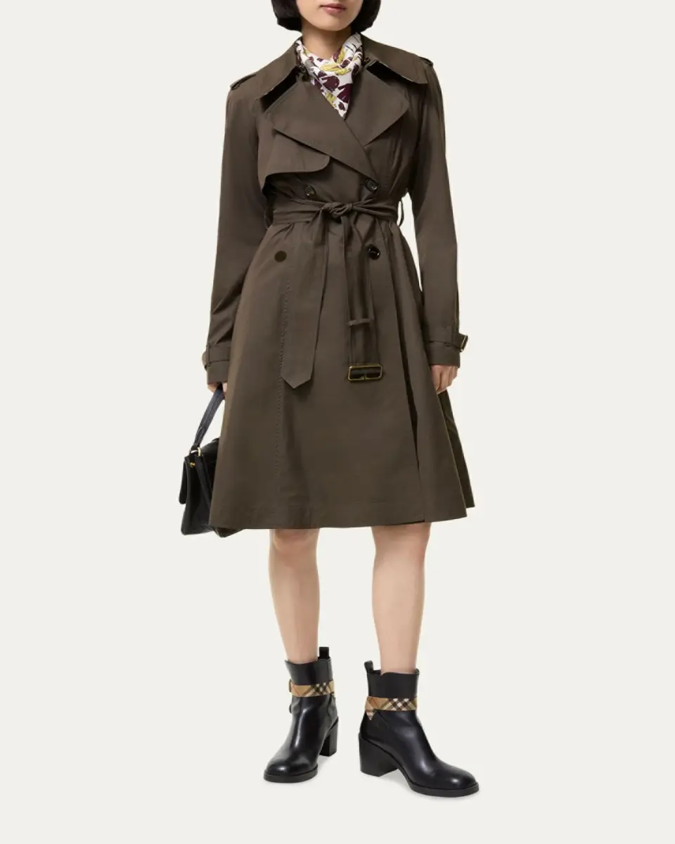 Burberry Pembury Belted A-Line Trench Coat | Thumbnail 4
