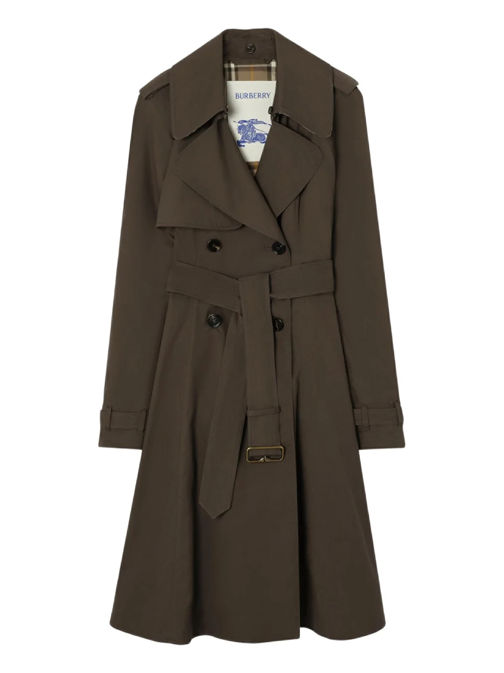 Burberry Pembury Belted A-Line Trench Coat