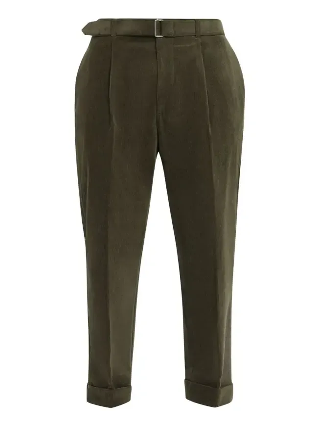 OFFICINE GÉNÉRALE Men's Hugo Corduroy Belted Trousers
