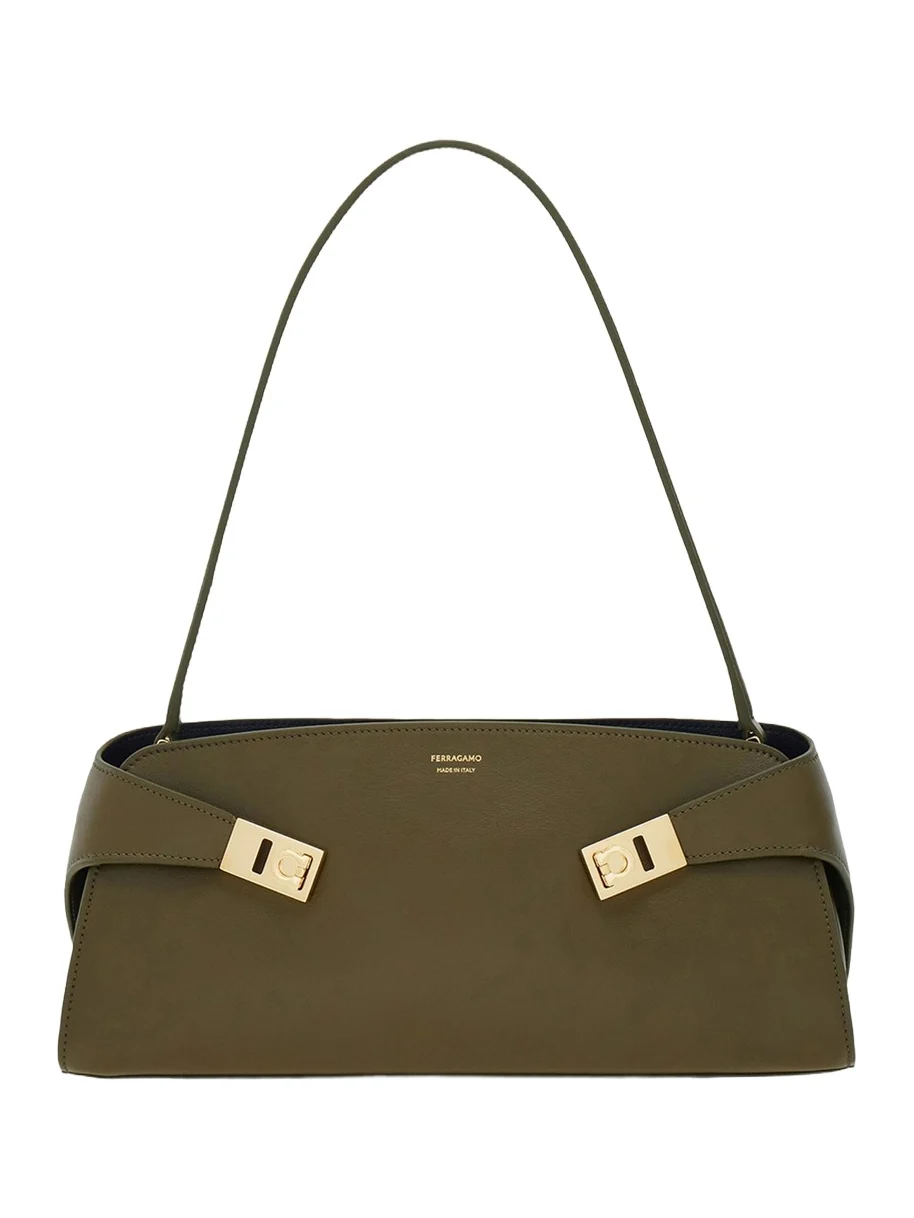 Ferragamo Hug East-West Leather Shoulder Bag