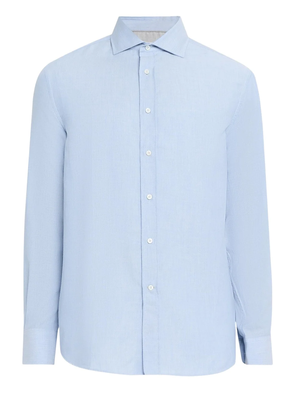 Men's Cotton and Cashmere Diagonal Flannel Button-Down Shirt Men's Cotton and Cashmere Diagonal Flannel Button-Down Shirt