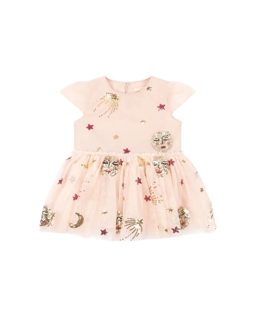 Konges Slojd Girl's Odette Sequined Tulle Dress, Size 18M-10 | Image 1 Konges Slojd Girl's Odette Sequined Tulle Dress, Size 18M-10 | Image 1