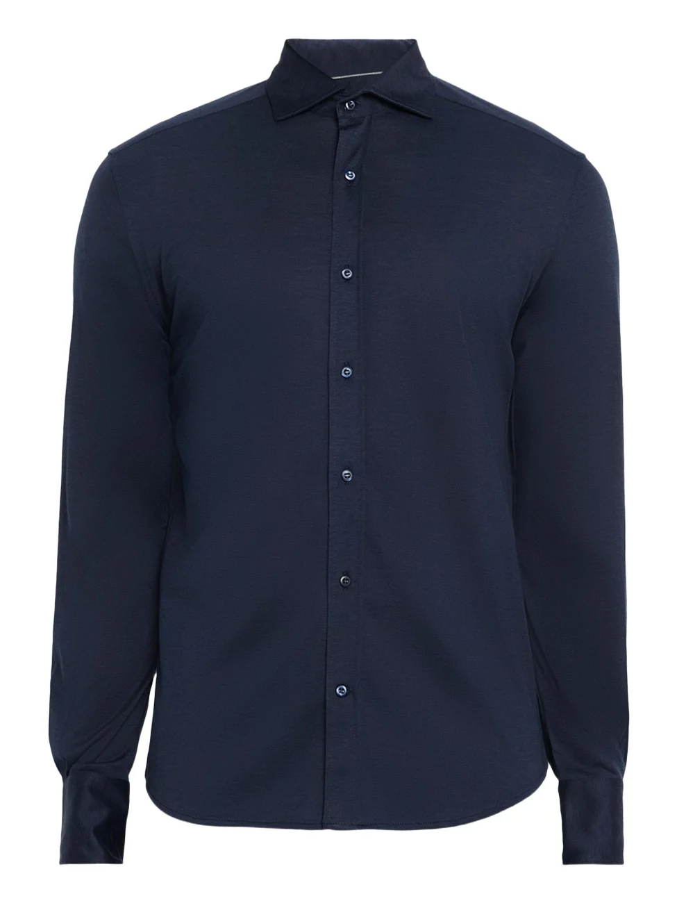 Men's Silk and Cotton Jersey Long-Sleeve Polo Shirt Men's Silk and Cotton Jersey Long-Sleeve Polo Shirt