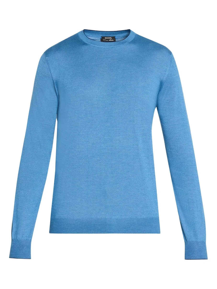 Men's Solid Cashmere Crewneck Sweater Men's Solid Cashmere Crewneck Sweater
