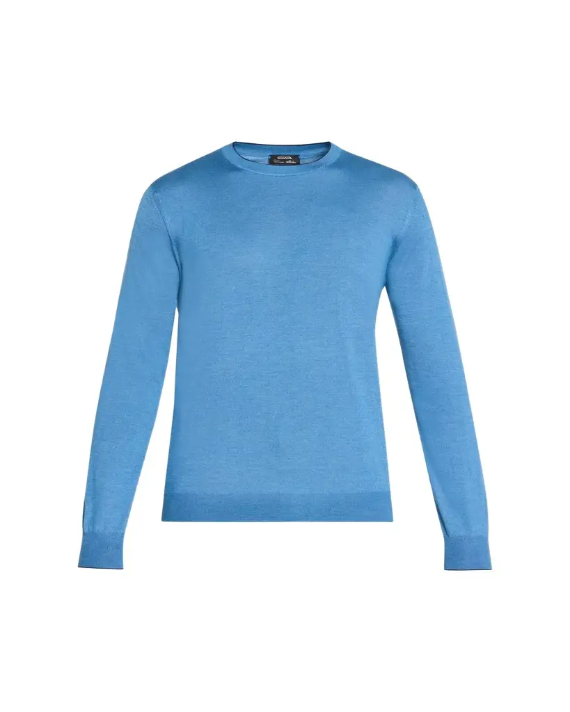 Cesare Attolini Men's Solid Cashmere Crewneck Sweater | Image 1 Cesare Attolini Men's Solid Cashmere Crewneck Sweater | Image 1