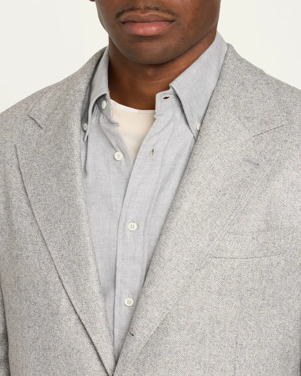 Brunello Cucinelli Men's Cavallery Silk and Cashmere Single-Breasted Sport Coat | Thumbnail 5 Brunello Cucinelli Men's Cavallery Silk and Cashmere Single-Breasted Sport Coat | Thumbnail 5