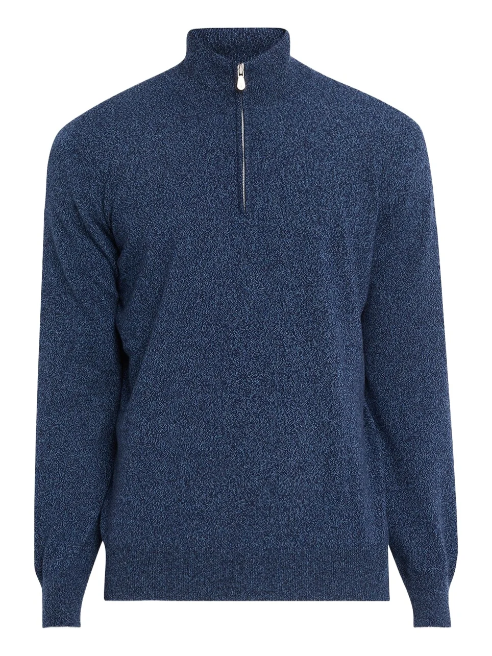 Men's Cashmere Mouline Quarter-Zip Sweater Men's Cashmere Mouline Quarter-Zip Sweater