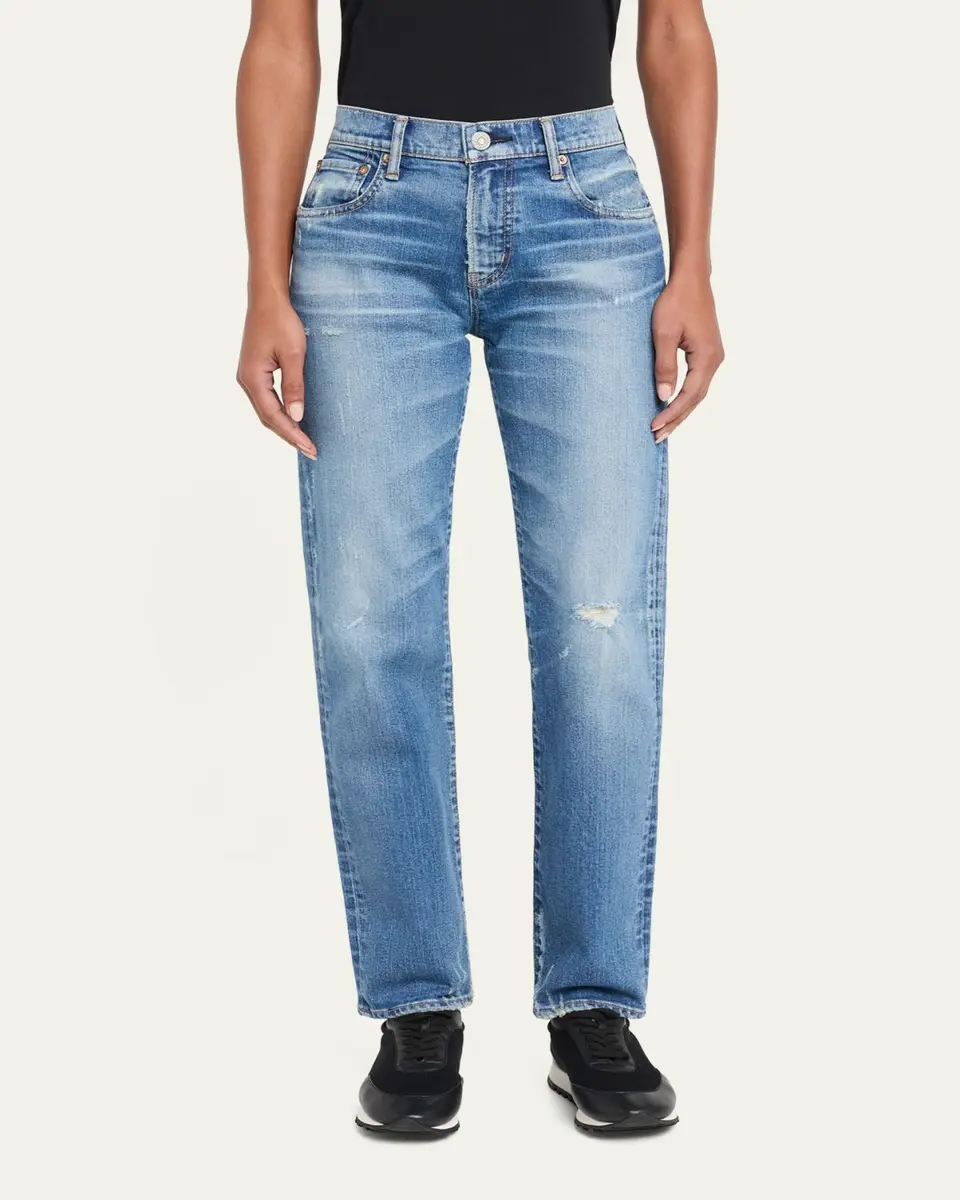 Moussy Vintage Slim Straight Jeans | Thumbnail 4 Moussy Vintage Slim Straight Jeans | Thumbnail 4