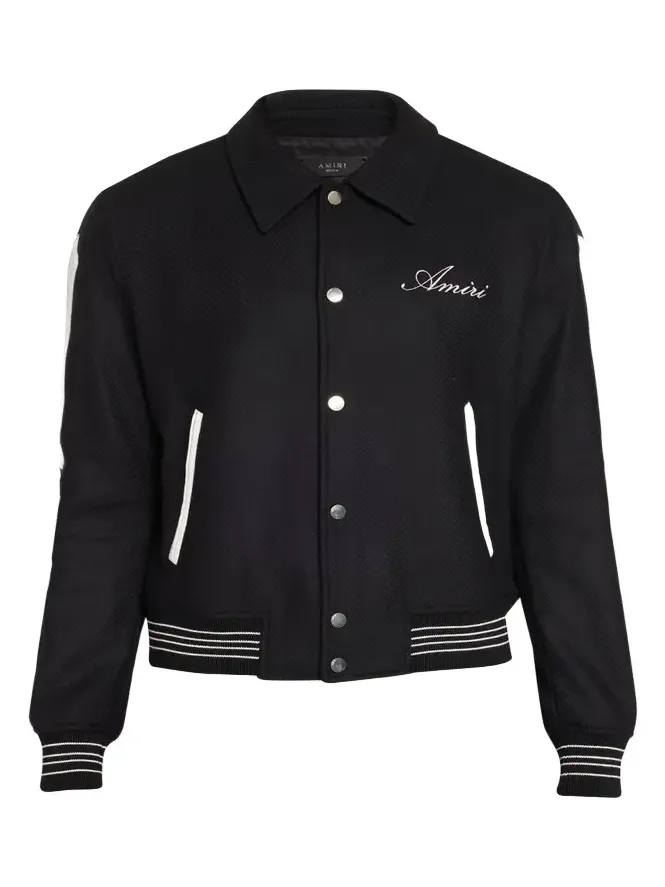 Men's Wool Bones Snap-Front Blouson
