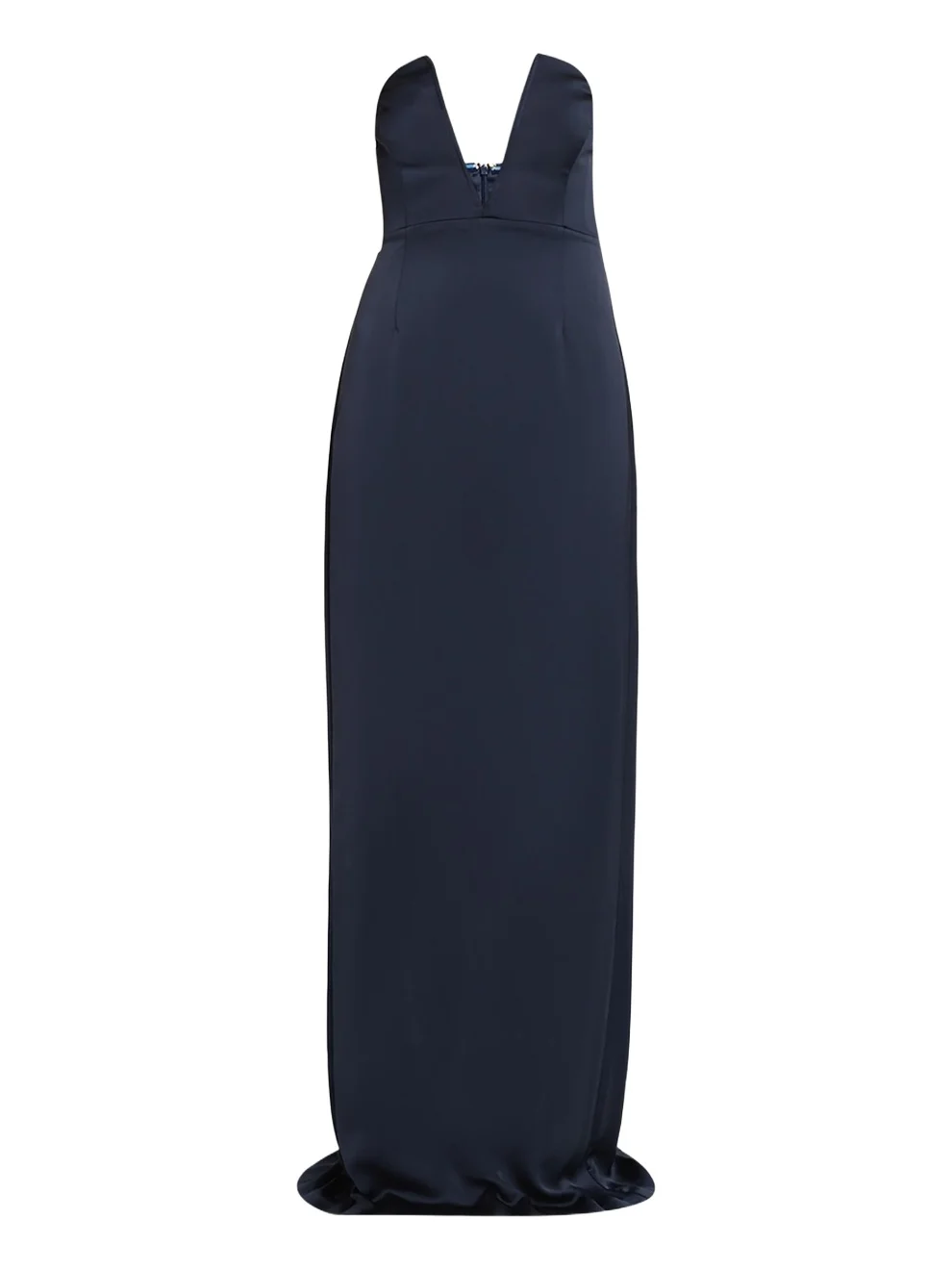 Raquel Strapless Plunging Column Gown Raquel Strapless Plunging Column Gown