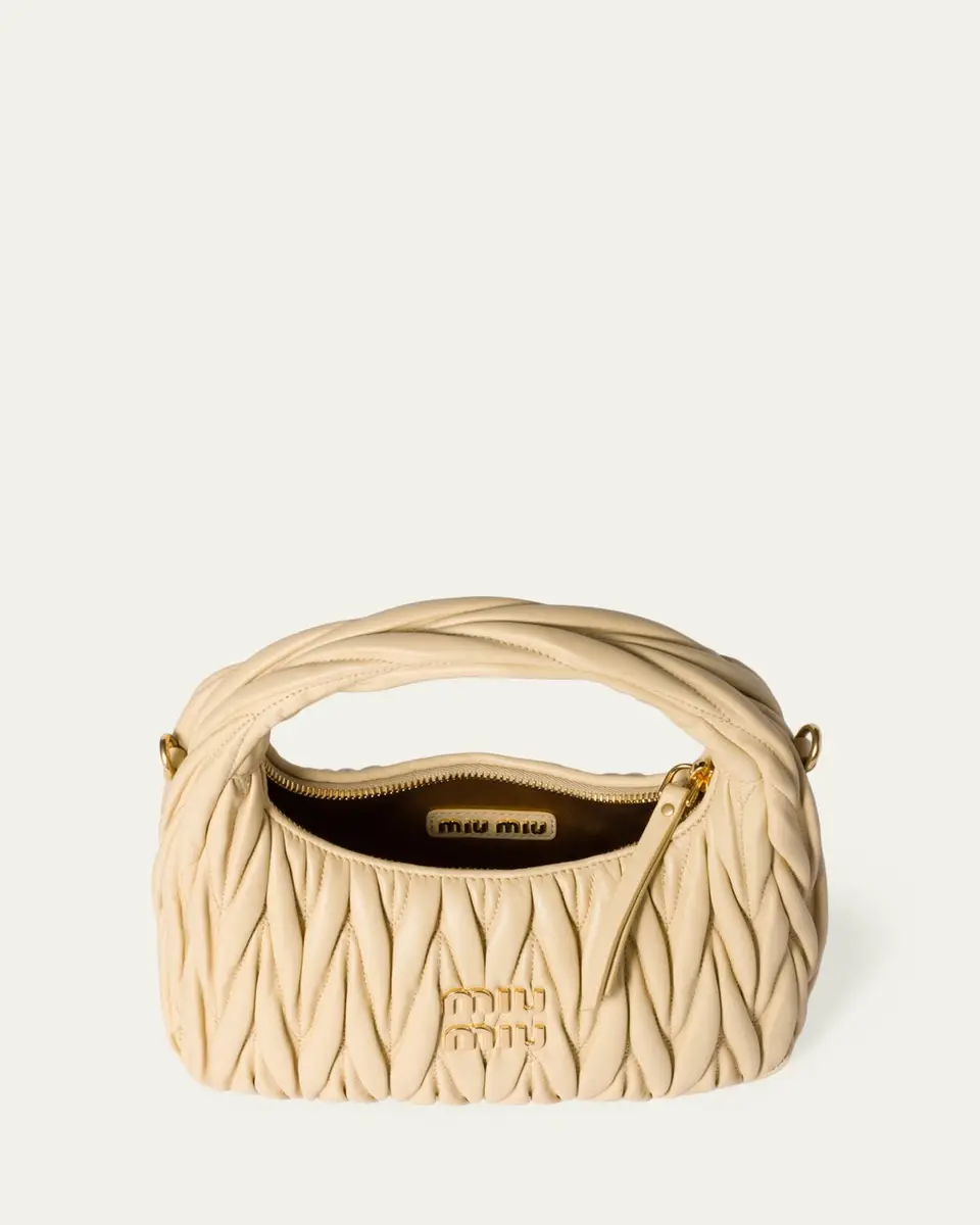 Miu Miu Matelasse Quilted Top Handle Hobo Bag | Thumbnail 7 Miu Miu Matelasse Quilted Top Handle Hobo Bag | Thumbnail 7