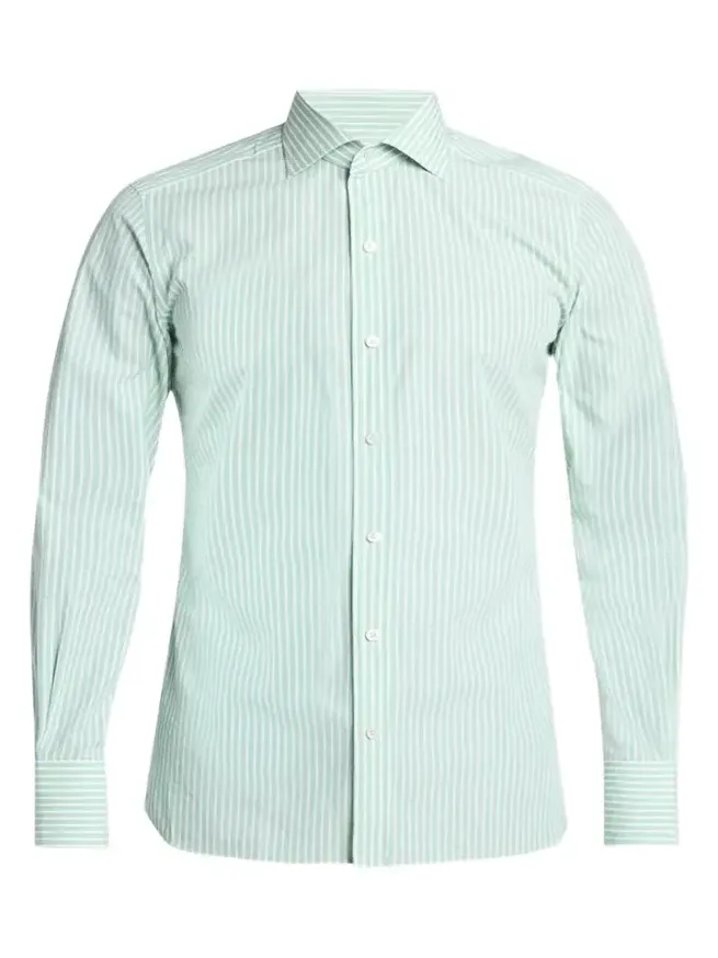 Tom Ford Men's Cotton Pinstripe Slim-Fit Dress Shirt