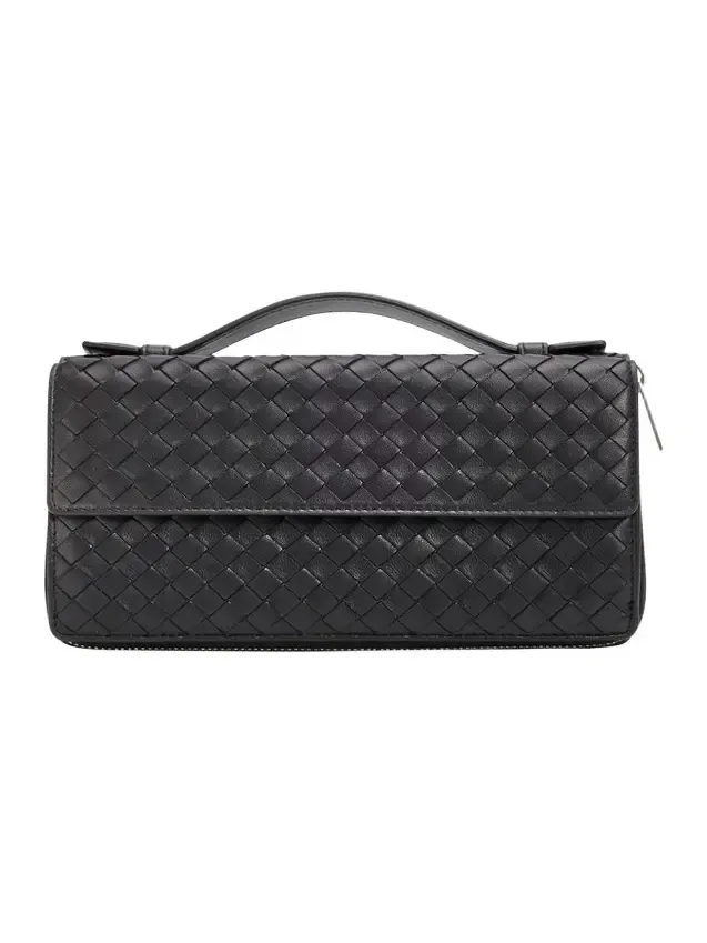 Men's Intrecciato Piccolo Top-Handle Leather Organizer