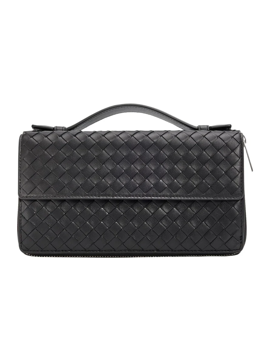 Bottega Veneta Men's Intrecciato Piccolo Top-Handle Leather Organizer