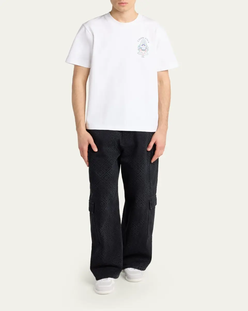 Casablanca Men's Cotton Jersey T-Shirt | Thumbnail 2