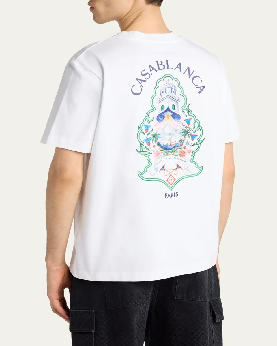 Casablanca Men's Cotton Jersey T-Shirt | Thumbnail 3