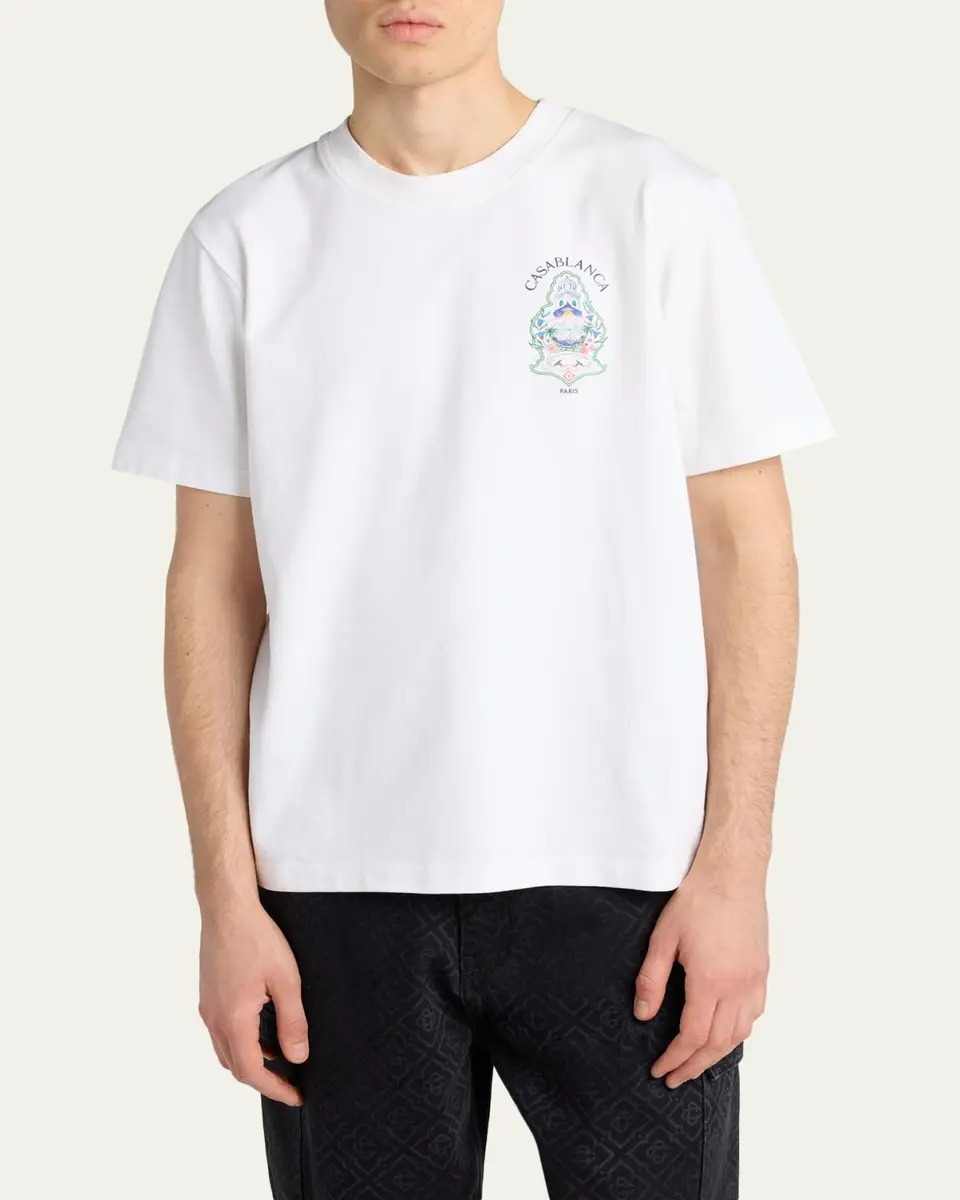 Casablanca Men's Cotton Jersey T-Shirt | Thumbnail 4