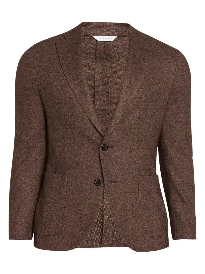 Men's K-Jacket Silk and Cashmere Jersey Knit Sport Coat Men's K-Jacket Silk and Cashmere Jersey Knit Sport Coat