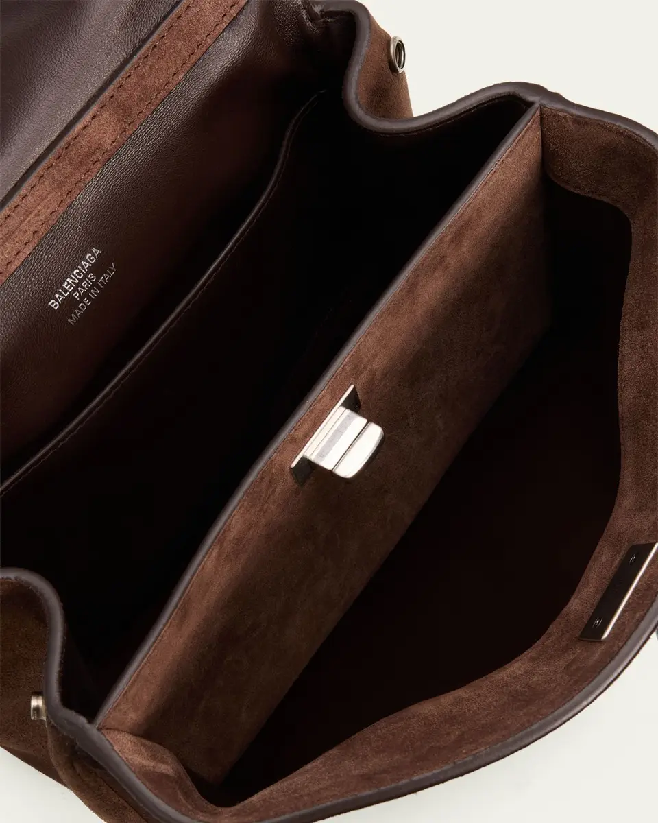 Balenciaga Rodeo Mini Smooth Suede Top-Handle Bag | Thumbnail 7
