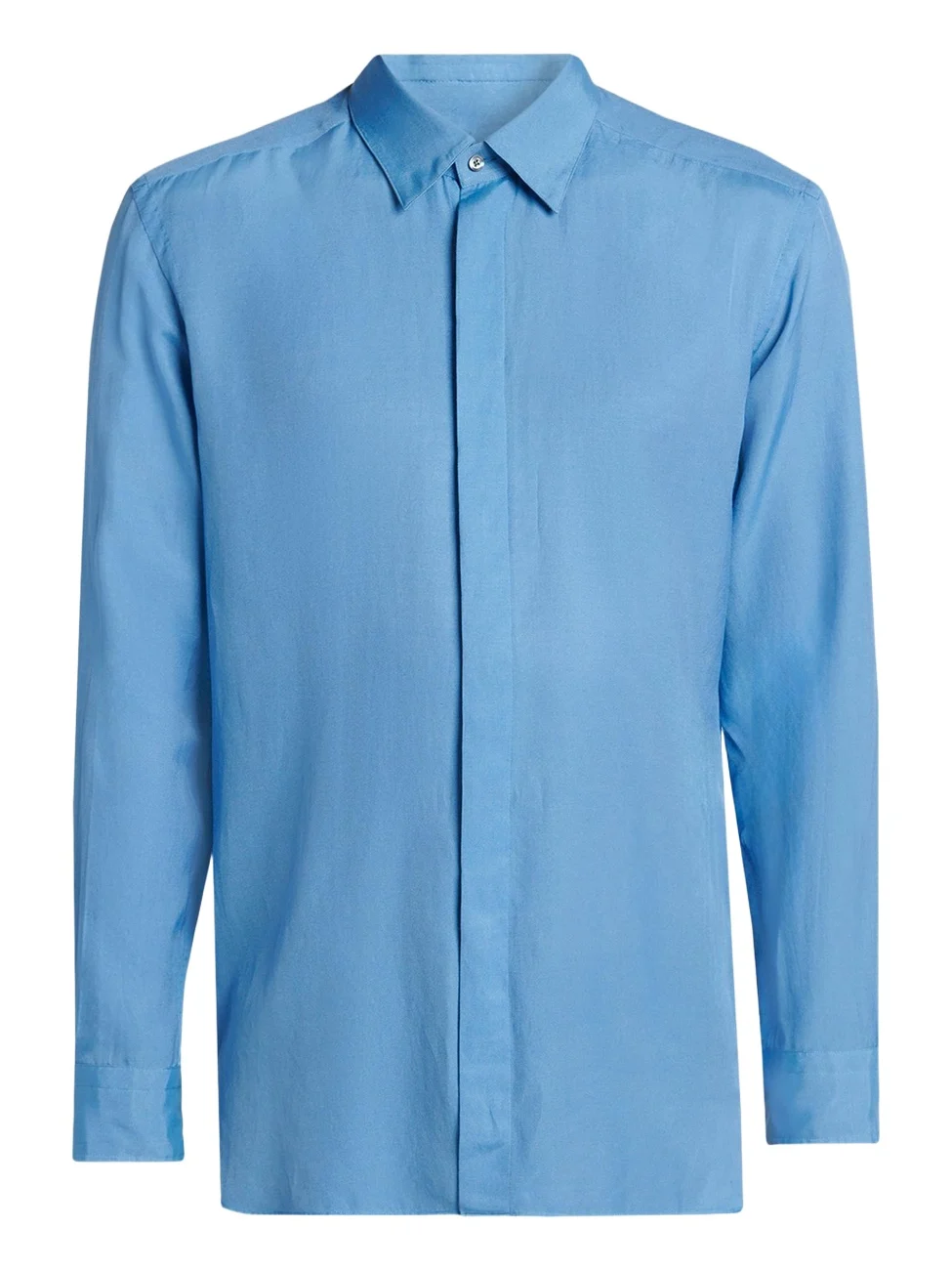 Men's Cotton and Silk Washed Twill Sport Shirt Men's Cotton and Silk Washed Twill Sport Shirt