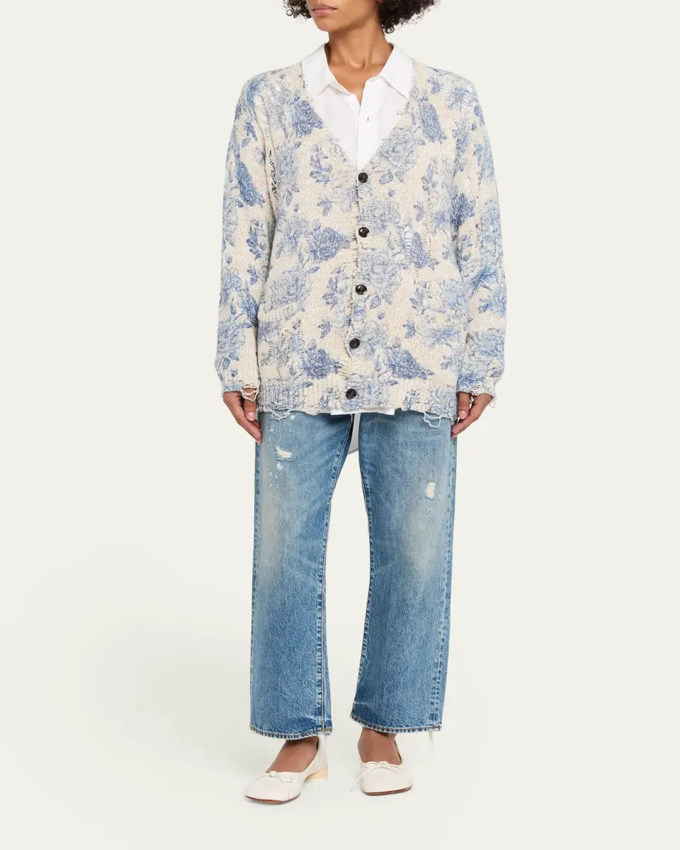 R13 Printed Boyfriend Cardigan | Thumbnail 2