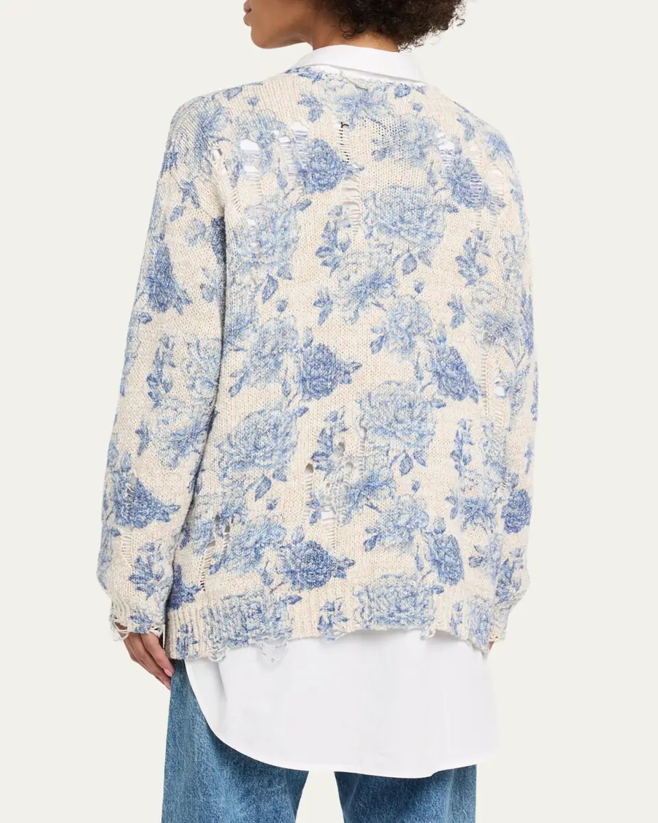 R13 Printed Boyfriend Cardigan | Thumbnail 3