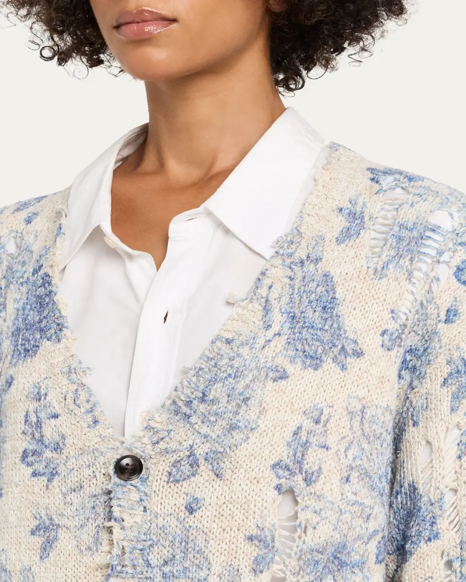 R13 Printed Boyfriend Cardigan | Thumbnail 5