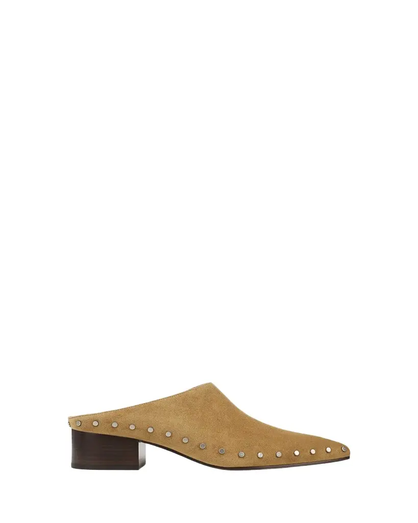 Vince 40mm August Studded Suede Clogs | Image 1 Vince 40mm August Studded Suede Clogs | Image 1