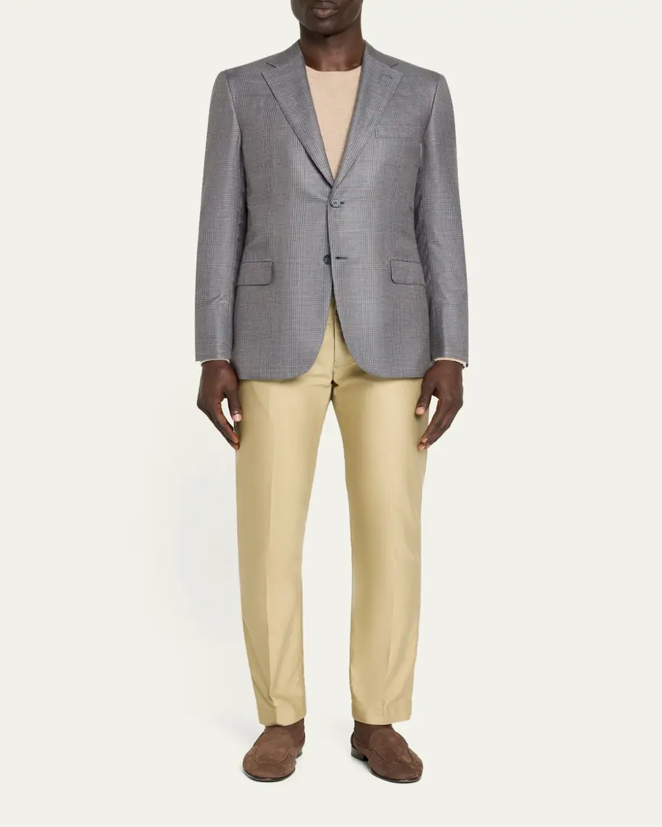 Brioni Men's Prince of Wales Single-Breasted Sport Coat | Thumbnail 2
