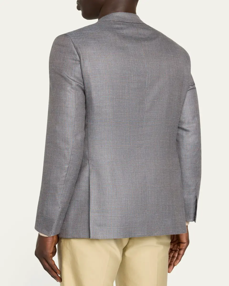 Brioni Men's Prince of Wales Single-Breasted Sport Coat | Thumbnail 3
