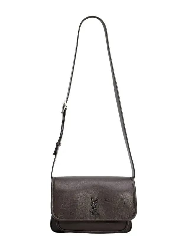 Men's Niki Small YSL Messenger Bag in Grained Leather