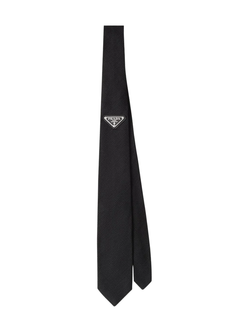 Prada Men's Needlepoint Silk Tie