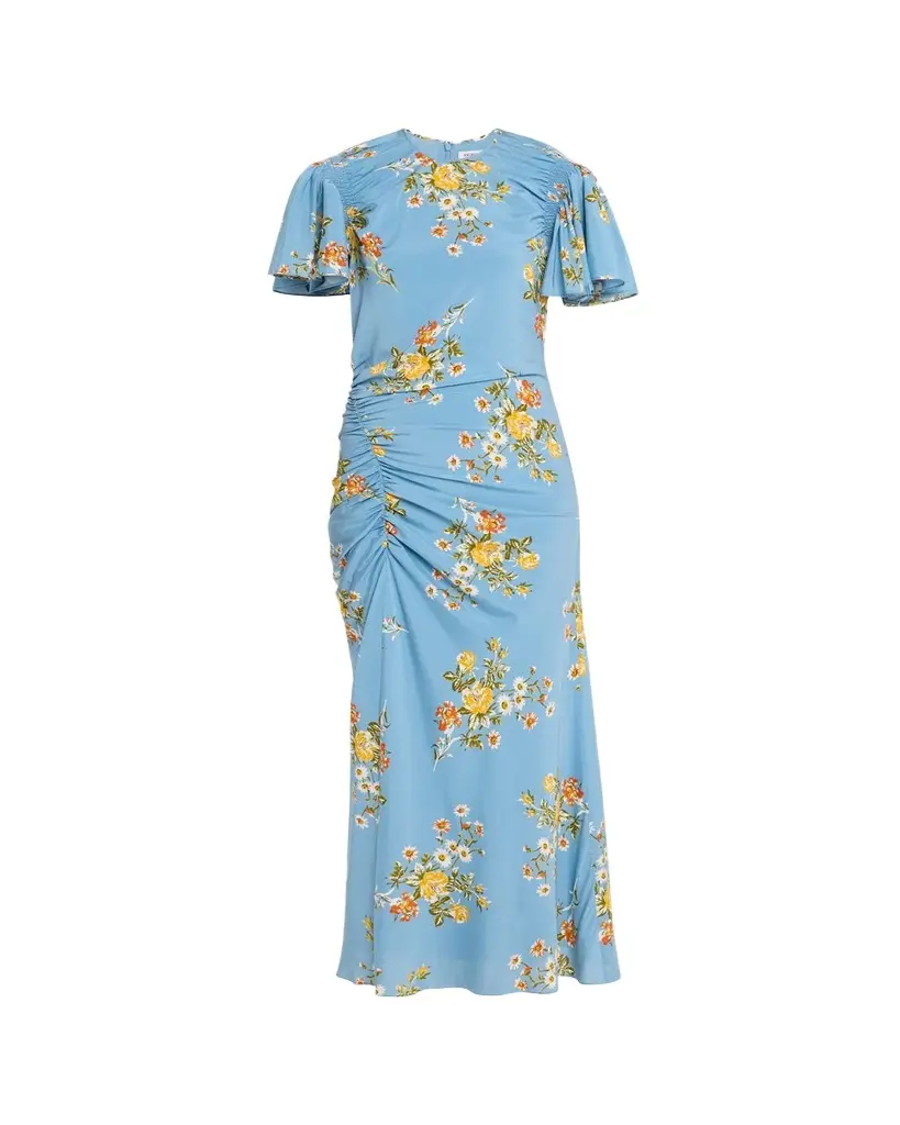 Veronica Beard Huntleigh Floral Midi Dress | Image 1 Veronica Beard Huntleigh Floral Midi Dress | Image 1